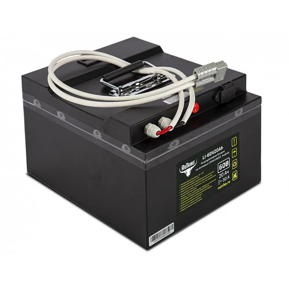 Литиевый тяговый аккумулятор RuTrike (18650 MnCoNi) 60V20A/H 2
